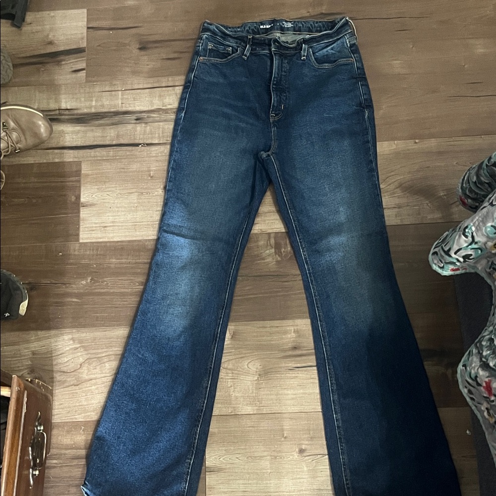 Old Navy Dark Blue Flare Jeans